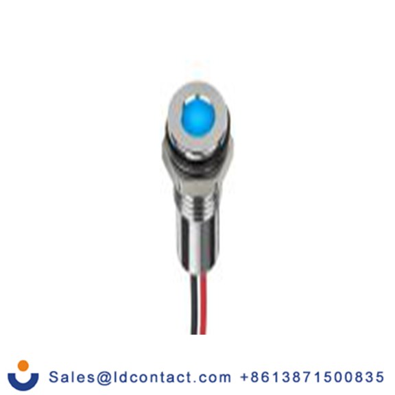 RS PRO 220-8941  面板安装 LED 蓝色 面板安装指示器, 电线端接, IP40 12V dc 8 mm