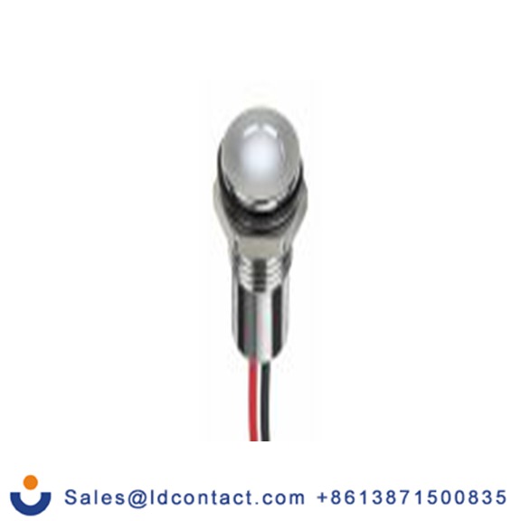 RS PRO 220-8942  面板安装 LED 白色 面板安装指示器, 电线端接, IP40 12V dc 8 mm