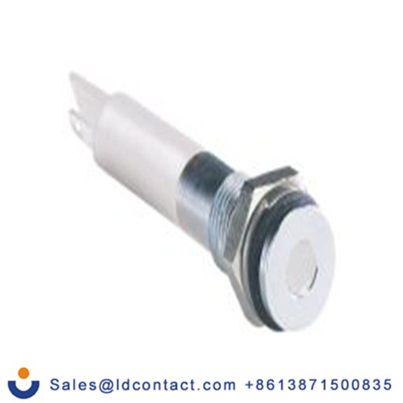 RS PRO 700-1690  白色 面板安装指示器, 24 V dc 焊接片端接, 平齐边框, 银色边框, IP40