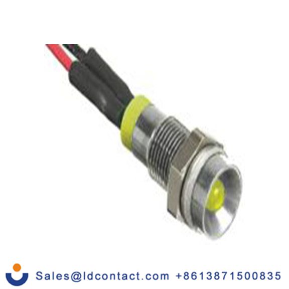 RS PRO 723-9573  黄色 面板安装指示器, 110 V ac 导线端接, 凹入式边框, 银色边框, IP40