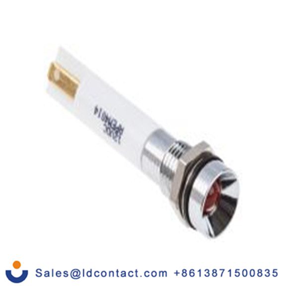 RS PRO 843-2436  橙色 面板安装指示器, 21.6 V dc, 26.4 V dc, 凹入式边框, 银色边框, IP40