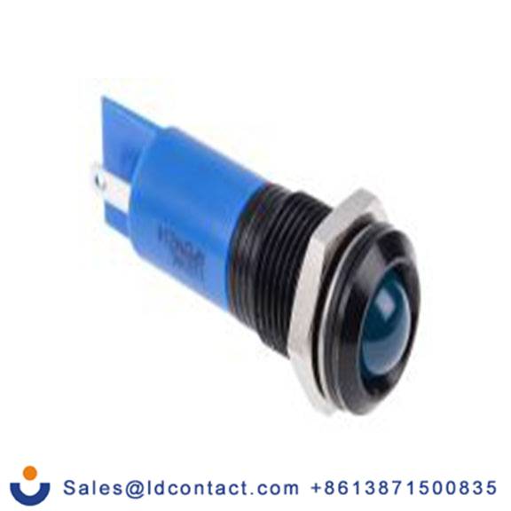 RS PRO 848-4544  蓝色 面板安装指示器, 110 V ac 焊片端接, 凸型边框, IP40