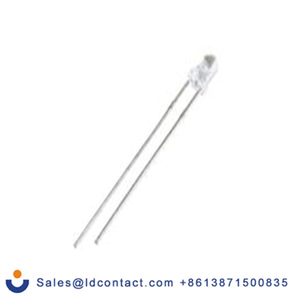 RS PRO 588-783 通孔 红外LED, 610 nm波长, 1个LED, 30 °半强, 圆形透镜