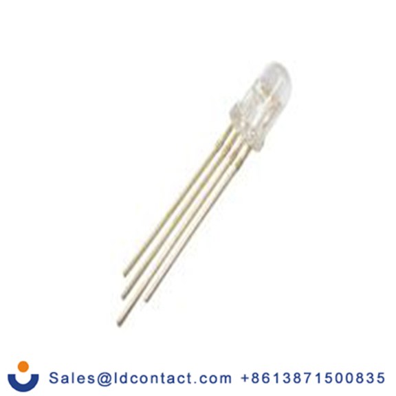 RS PRO 588-790 通孔 红外LED, 632 nm波长, 1个LED, 25 °半强, 4针, 圆形透镜