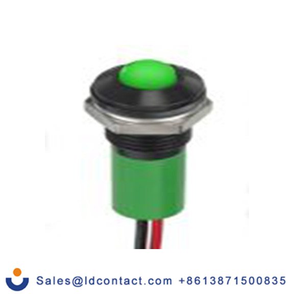 RS PRO 249-4329  冲水指示器 亮绿 面板安装指示器, IP40 12V dc 8 mm, Q8系列