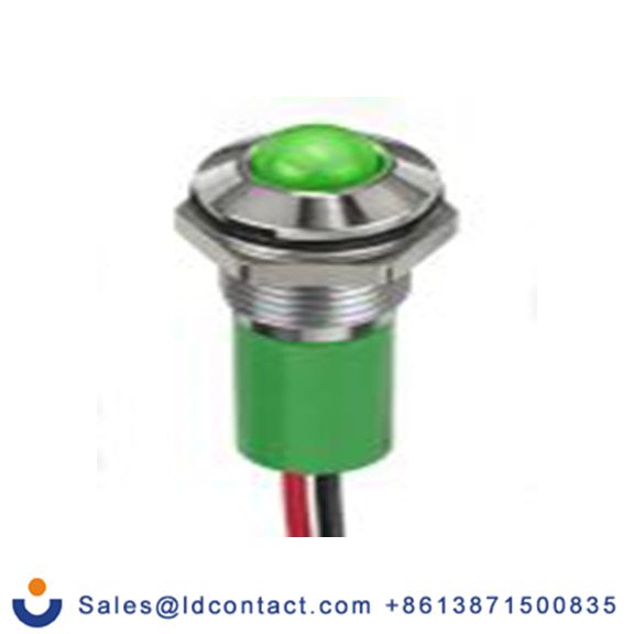 RS PRO 249-4339  冲水指示器 亮绿 面板安装指示器, 电线端接, IP40 12V dc 8 mm, Q8系列