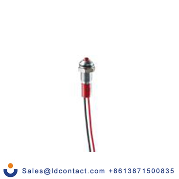 RS PRO 249-4343  指示器 鲜红色 面板安装指示器, 电线端接, IP40 12V dc 8 mm, Q8系列