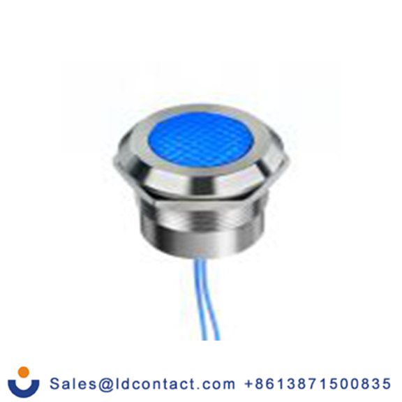 RS PRO 253-8512  指示器 蓝色 面板安装指示器, 线缆和电缆端接, IP69K, IP40 24V ac/dc 25 mm, Q25系列