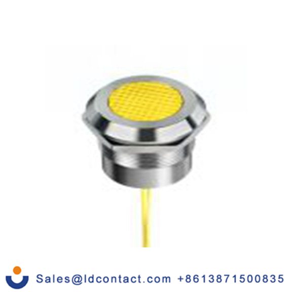 RS PRO 253-8517  指示器 黄色 面板安装指示器, 线缆和电缆端接, IP69K, IP40 24V ac/dc 25 mm, Q25系列