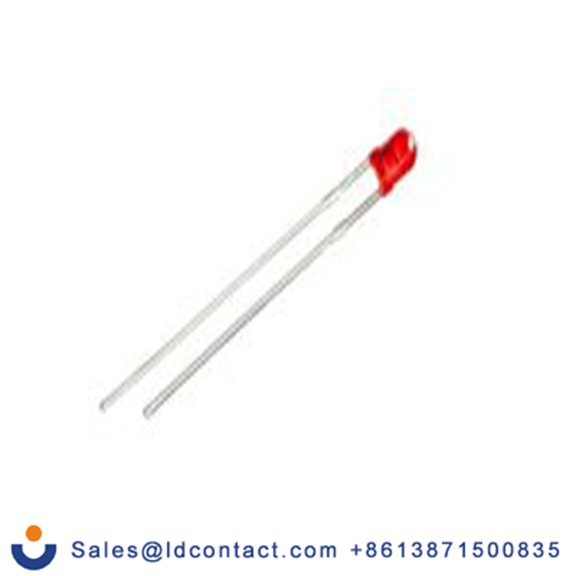 RS PRO 254-5704  2.6 V 通孔 LED, 深红, 3 mm, 2针, 630 nm