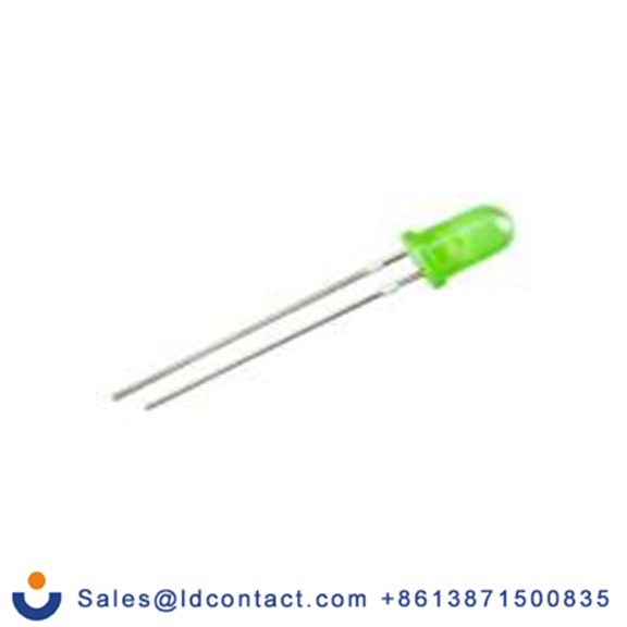 RS PRO 254-5714  2.4 V 通孔 LED, 绿色, 黄色, 5 mm, 1个LED, 2针, 571 nm