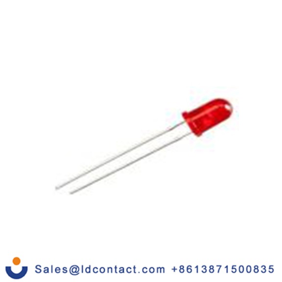 RS PRO 254-5716  2.4 V 通孔 LED, 深红, 5 mm, 2针, 640 nm