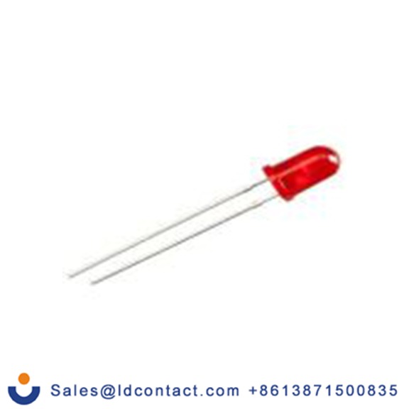 RS PRO 254-5718  2.6 V 通孔 LED, 深红, 5 mm, 2针, 630 nm