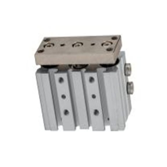 RS PRO,180-313,带导杆气缸, 16 mm孔径, 橡胶缓冲, SGL系列 10 mm, 双动式