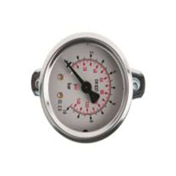 RS PRO,777-075,压力表 0 bar 050 mm 10 bar, 1/8 in G接口, 钢表壳, ±2.5 %精度, 111.12系列