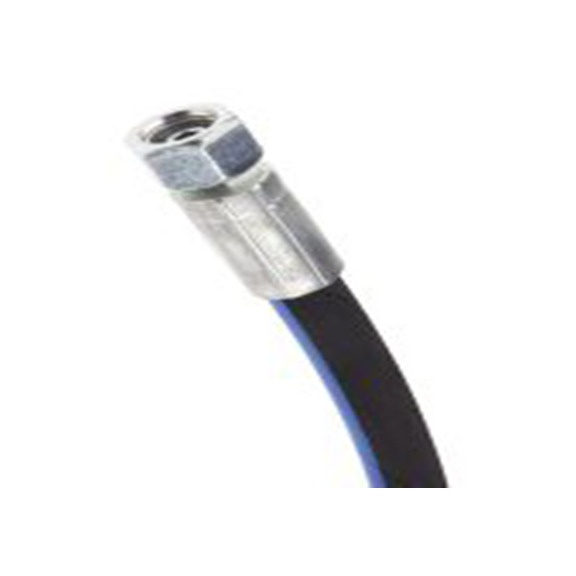 RS PRO,110-1988,高压胶管总成 合成橡胶 钢丝胶管, 362 mm总长, 400 bar最大压力, 6.35 mm内径