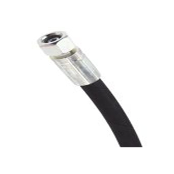 RS PRO,110-1989,高压胶管总成 合成橡胶 钢丝胶管, 462 mm总长, 400 bar最大压力, 6.35 mm内径