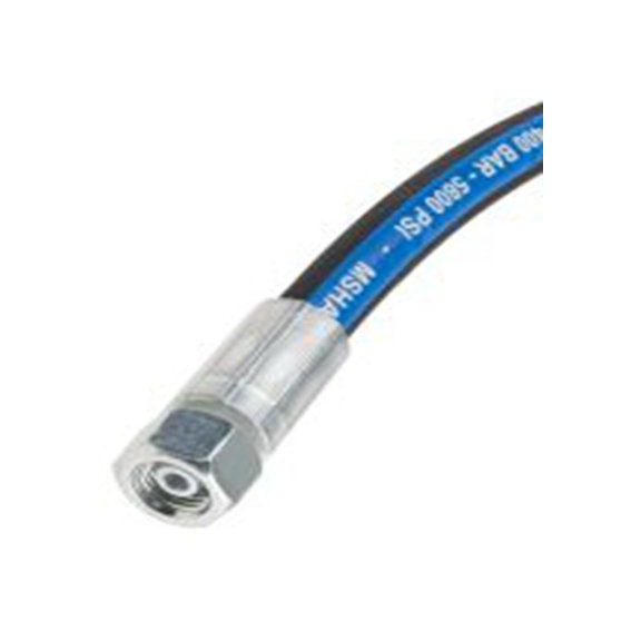 RS PRO,110-1990,高压胶管总成 合成橡胶 钢丝胶管, 562 mm总长, 400 bar最大压力, 6.35 mm内径