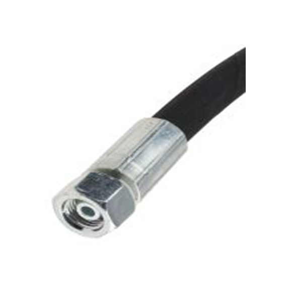 RS PRO,110-1995,高压胶管总成 合成橡胶 钢丝胶管, 1.46 m总长, 400 bar最大压力, 6.35 mm内径