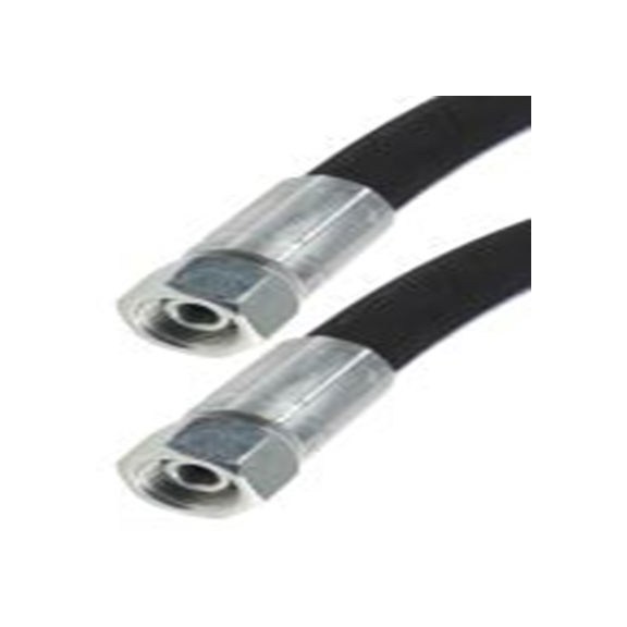 RS PRO,110-2002,高压胶管总成 合成橡胶 钢丝胶管, 658 mm总长, 330 bar最大压力, 9.53 mm内径