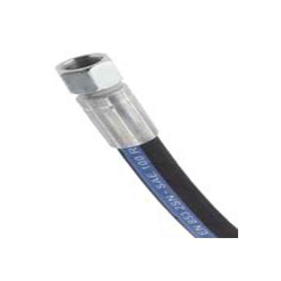 RS PRO,110-2005,高压胶管总成 合成橡胶 钢丝胶管, 958 mm总长, 330 bar最大压力, 9.53 mm内径