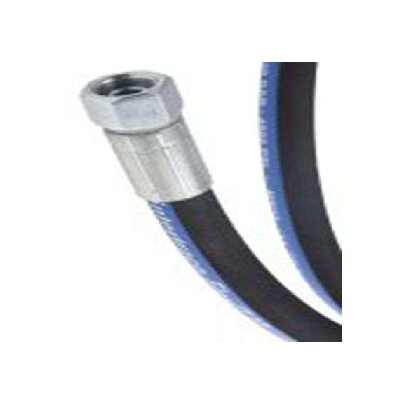 RS PRO,110-2006,高压胶管总成 合成橡胶 钢丝胶管, 1.16 m总长, 330 bar最大压力, 9.53 mm内径