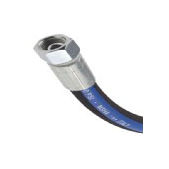 RS PRO,110-2226,高压胶管总成 合成橡胶 钢丝胶管, 1.96 m总长, 330 bar最大压力, 9.53 mm内径