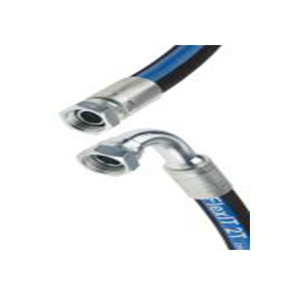 RS PRO,110-2237,高压胶管总成 合成橡胶 钢丝胶管, 754 mm总长, 215 bar最大压力, 19.05 mm内径