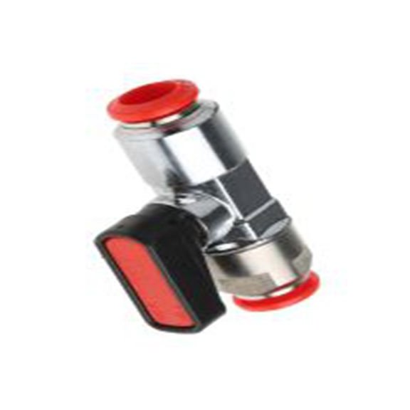 RS PRO,176-2146,微阀, 把手控制 Push-In 8 mm, 2通道, 最大操作20 bar III B, 最大11618 NL/min, 红色按钮, GHILUX 6400系列