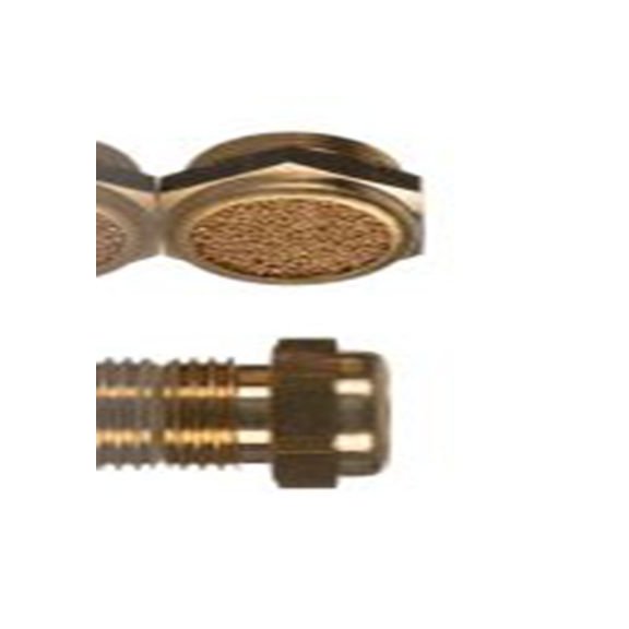 RS PRO,176-2281,带螺纹 消声器, 黄铜制 12 bar, 降噪85 dB, -10 °C→80 °C G