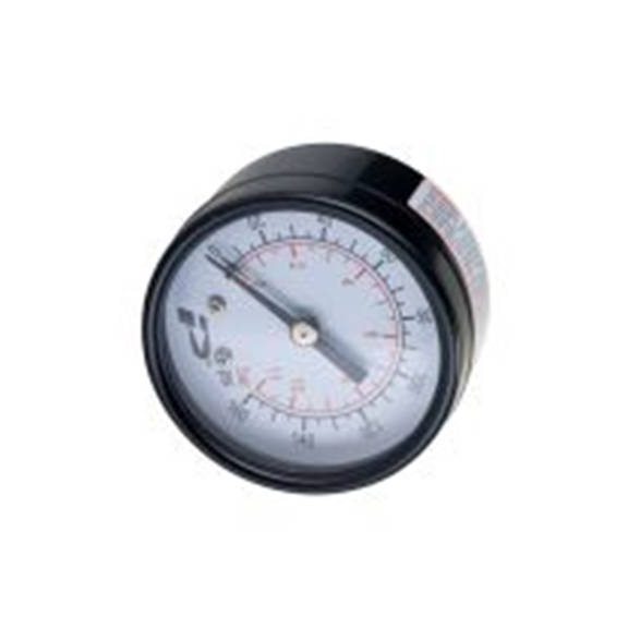 RS PRO,235-1296,1/4″BSP 压力表 0 psi 50 mm 160 psi, BSP 1/4 in接口, 钢表壳, 2 to 3% rgd ± 3精度