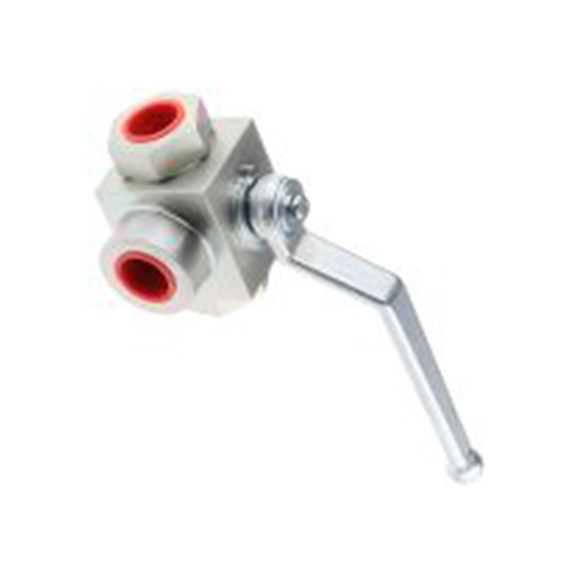 RS PRO,243-1822,液压球阀, 3-way, G连接口螺纹, 钢主体, BK3系列