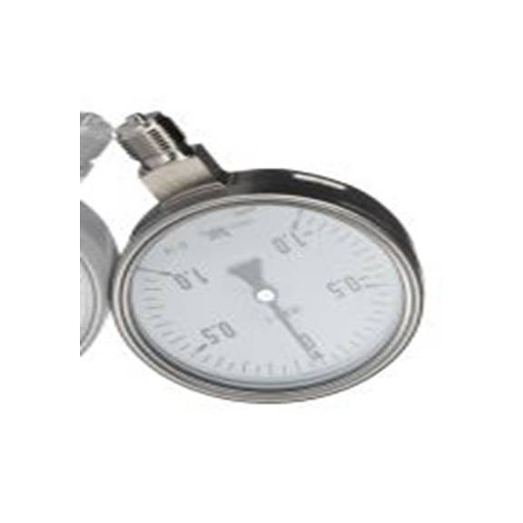 RS PRO,258-2318,压力表 -1 bar 1 bar, G 1/2接口, 不锈钢表壳, ±1 %精度, 7094842系列