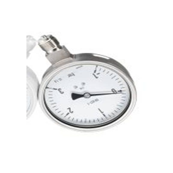 RS PRO,258-2324,压力表 -1 bar 3 bar, G 1/2接口, 不锈钢表壳, ±1 %精度, 7094851系列