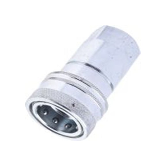 RS PRO,745-4697,液压快速接头 母插 3/4 in螺纹 球锁 接头, 最大操作250 bar, 最高125 °C, 钢制