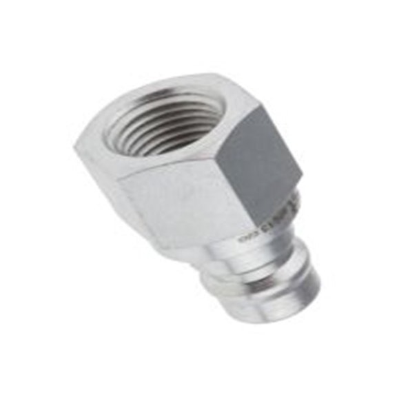 RS PRO,745-4700,液压快速接头 公 1/4 in螺纹 球锁 接头, 最大操作400 bar, 最高125 °C, 钢制