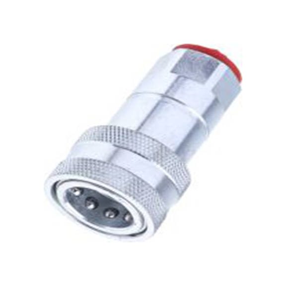 RS PRO,745-4716,液压快速接头 母插 3/8 in螺纹 球锁 接头, 最大操作300 bar, 最高125 °C, 钢制