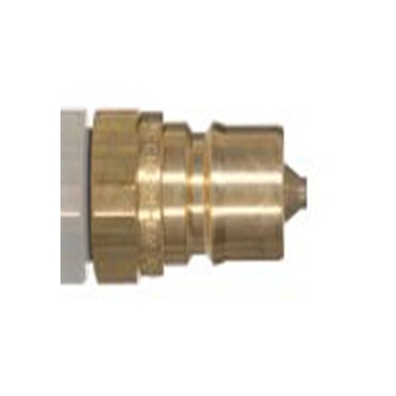 RS PRO,768-5822,液压快速接头 公 3/8 in螺纹 球锁 接头, 最大操作160 bar, 最高180 °C, 黄铜制, IRBO系列