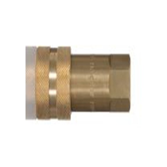 RS PRO,768-5825,液压快速接头 母插 3/8 in螺纹 球锁 接头, 最大操作160 bar, 最高180 °C, 黄铜制, IRBO系列