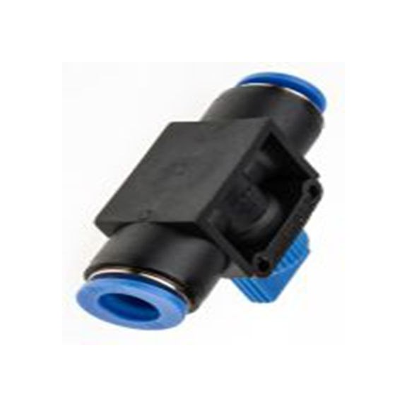 RS PRO,916-0971,手动气动控制阀, 旋钮控制, 2位 10 mm, 2通道, 最大操作10 bar III B, 蓝色按钮, HVFF系列