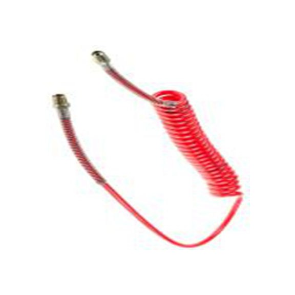 RS PRO,917-2457,红色 2 m PU 弹簧气管, 5 mm内径, 8 mm外径, 最大10 bar -20 °C 65 °C, CPC系列