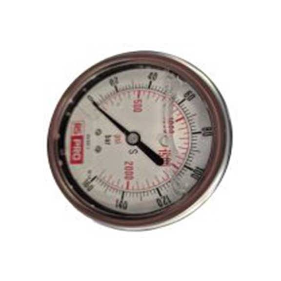 RS PRO,179-980,1/4″BSP 压力表 0 bar 63 mm 160 bar, BSP 1/4 in接口, 不锈钢表壳, RS 1.10.3系列