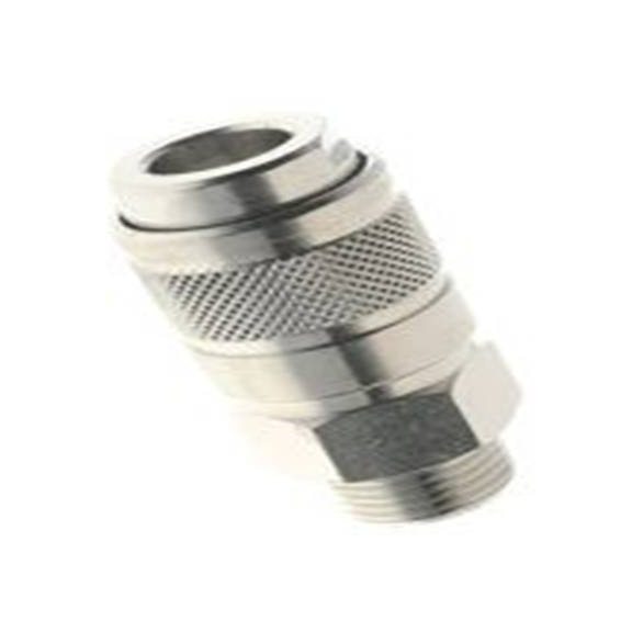 RS PRO,176-1909,气动快速接头 母插, BSP, 镀镍黄铜制, 16 bar