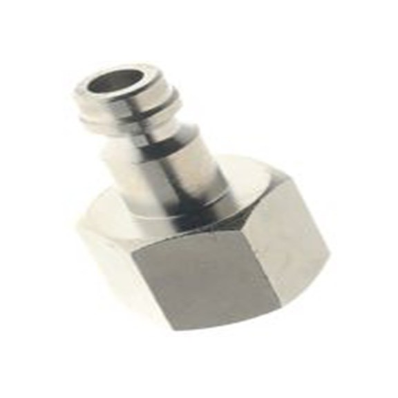 RS PRO,176-1946,耦合器螺纹接头 公, ISO 228 A 类, 1/8in, 镀镍黄铜制, 12 bar