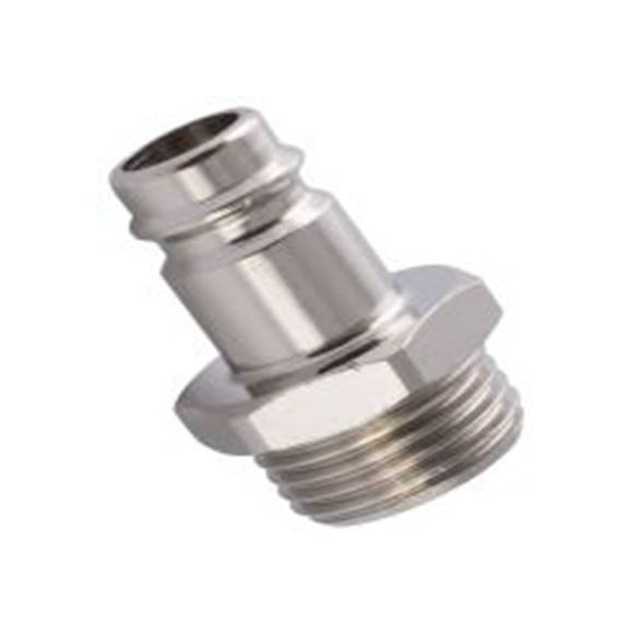 RS PRO,176-2011,耦合器螺纹接头 公, ISO 228 A 类, 1/2in, 镀镍黄铜制, 12 bar