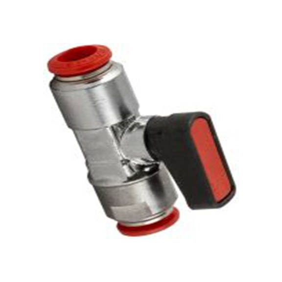 RS PRO,176-2144,微阀, BS 21, DIN 2999, ISO 7.1, ISO 228接口, 把手控制 Push-In 4 mm, 2通道, 最大操作20 bar III B, 最