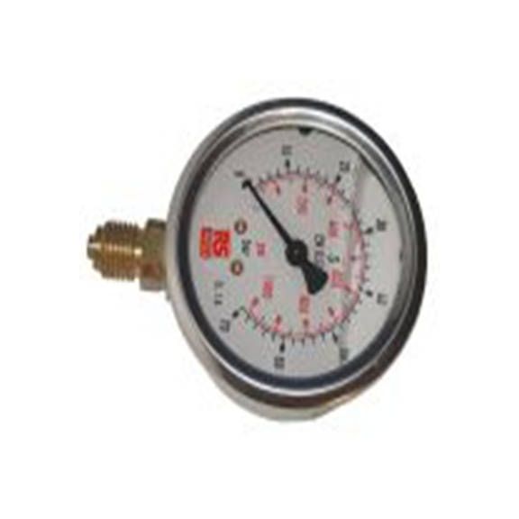 RS PRO,231-0198,G 型 压力表 0 bar 100 mm 10 bar, G 3/8接口, 不锈钢表壳, ±1 %精度
