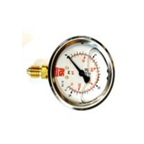 RS PRO,231-0200,压力表 0 bar 63 mm 16 bar, G 1/4接口, 不锈钢表壳, ±1.6 %精度