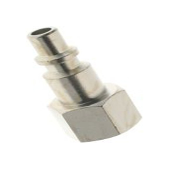 RS PRO,231-2509,气动直向螺纹-管适配器 母插, 镀镍黄铜制, 16 bar, 252系列