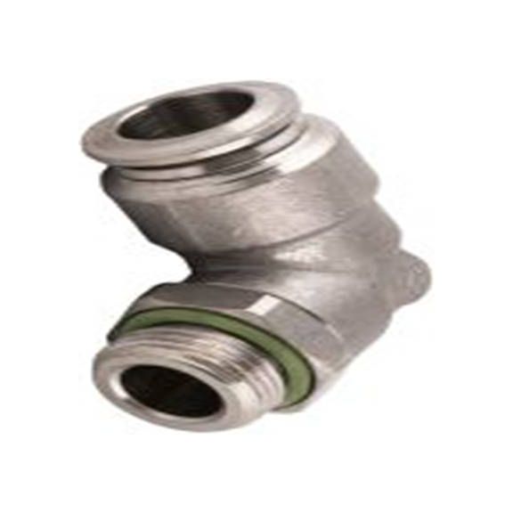 RS PRO,231-2763,气动弯管螺纹-管适配器 公, 8mm, 镀镍黄铜制, 20 bar, 70116系列